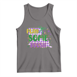 Play Some Boosie Mardi Gras Tank Top Funny Fat Tuesday Coquette Louisiana Carnival TS11 Deep Heather Print Your Wear