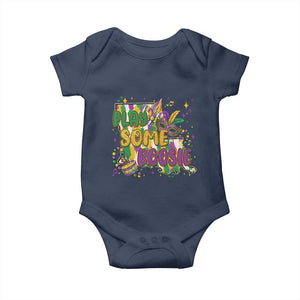Play Some Boosie Mardi Gras Baby Onesie Funny Louisiana New Orleans Carnival TS11 Navy Print Your Wear