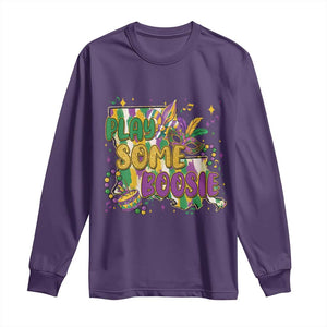 Play Some Boosie Mardi Gras Long Sleeve Shirt Funny Louisiana New Orleans Carnival TS11 Purple Print Your Wear