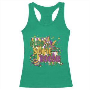 Play Some Boosie Mardi Gras Racerback Tank Top Funny Louisiana New Orleans Carnival TS11 Irish Green Print Your Wear
