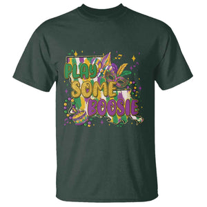 Play Some Boosie Mardi Gras T Shirt Funny Louisiana New Orleans Carnival TS11 Dark Forest Green Print Your Wear