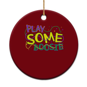 Funny Play Some Boosie Mardi Gras Ceramic Ornament Beads Carnival Louisiana TS11 1pc Red Print Your Wear