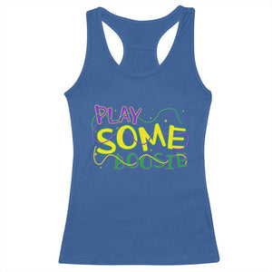 Funny Play Some Boosie Mardi Gras Racerback Tank Top Beads Carnival Louisiana TS11 Royal Blue Print Your Wear