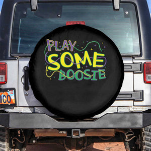 Funny Play Some Boosie Mardi Gras Spare Tire Cover Beads Carnival Louisiana TS11 No hole Black Print Your Wear