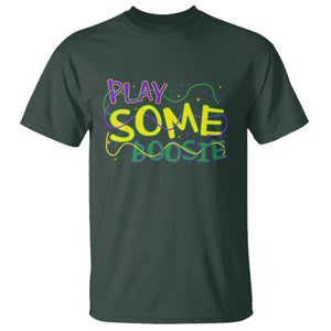 Funny Play Some Boosie Mardi Gras T Shirt - Beads Carnival Louisiana Music Humor Tee TS11 Dark Forest Green Print Your Wear