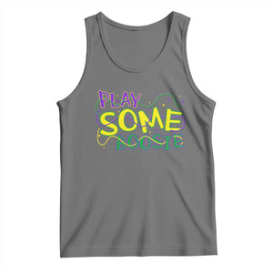 Funny Play Some Boosie Mardi Gras Tank Top Beads Carnival Louisiana TS11 Black Heather Print Your Wear
