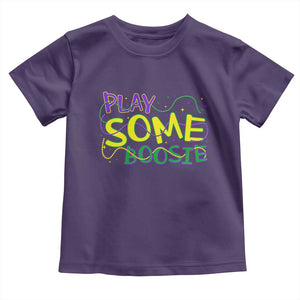 Funny Play Some Boosie Mardi Gras Toddler T Shirt Beads Carnival Louisiana TS11 Purple Print Your Wear