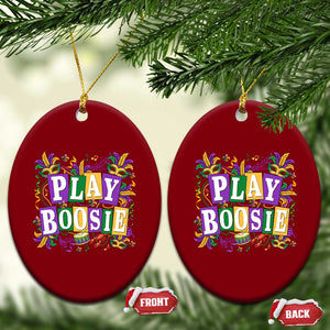Funny Play Boosie Mardi Gras Ceramic Ornament Fat Tuesday Carnival Fleur De Lis Music TS11 Print Your Wear