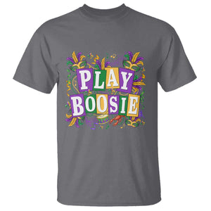 Funny Play Boosie Mardi Gras T Shirt Fat Tuesday Carnival Fleur De Lis Music TS11 Charcoal Print Your Wear