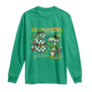 67 St Patricks Day Long Sleeve Shirt Funny Six Seven Meme Lucky Shamrock TS11 Irish Green Print Your Wear
