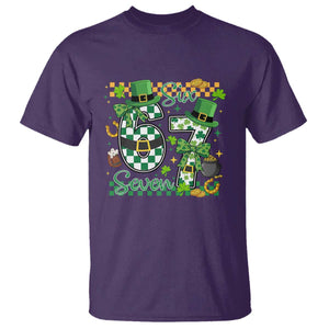 67 St Patricks Day T Shirt Funny Six Seven Meme Lucky Shamrock TS11 Purple Print Your Wear