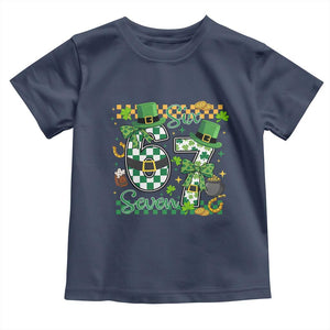 67 St Patricks Day Toddler T Shirt Funny Six Seven Meme Lucky Shamrock TS11 Navy Print Your Wear