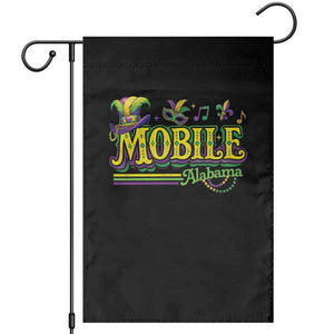 Mardi Gras Mobile Alabama AL Carnival Beads Garden Flag TS11 Black Print Your Wear