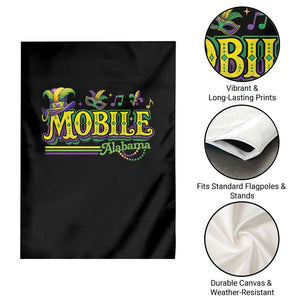 Mardi Gras Mobile Alabama AL Carnival Beads Garden Flag TS11 Print Your Wear