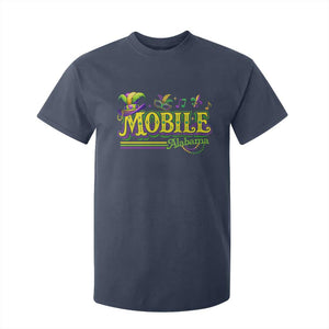 Mardi Gras Mobile Alabama AL Carnival Beads T Shirt For Kid TS11 Navy Print Your Wear