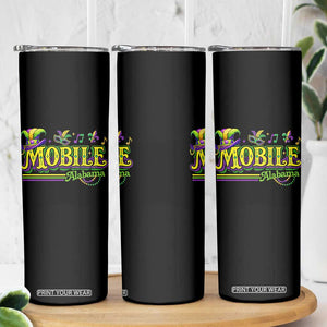 Mardi Gras Mobile Alabama AL Carnival Beads Skinny Tumbler TS11 Print Your Wear