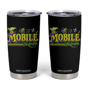 Mardi Gras Mobile Alabama AL Carnival Beads Tumbler Cup TS11 Black Print Your Wear