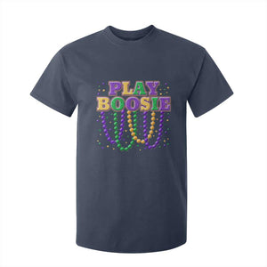 Funny Play Boosie Mardi Gras T Shirt For Kid Beads Fat Tuesday Carnival TS11 Navy Print Your Wear
