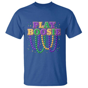 Funny Play Boosie Mardi Gras T Shirt Beads Fat Tuesday Carnival TS11 Royal Blue Print Your Wear