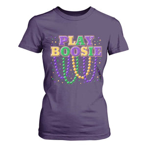 Funny Play Boosie Mardi Gras T Shirt For Women Beads Fat Tuesday Carnival TS11 Purple Print Your Wear