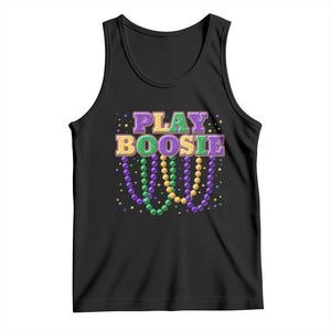 Funny Play Boosie Mardi Gras Tank Top Beads Fat Tuesday Carnival TS11 Black Print Your Wear