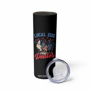 Funny Local Egg Dealer Skinny Tumbler Egg Farmer American Flag Chicken Easter TS11 Print Your Wear