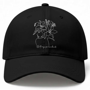 Funny Not My President Baseball Cap Liberal Floral Woman Face TS11 Print Your Wear