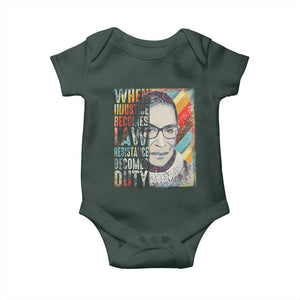 When Injustice Becomes Law Resistance Becomes Duty Baby Onesie RBG Quote TS11 Print Your Wear
