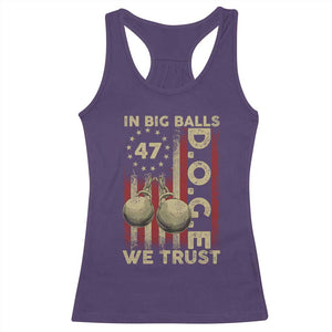 DOGE In Big Balls We Trust 2025 Racerback Tank Top Vintage Betsy Ross Flag TS11 Purple Print Your Wear