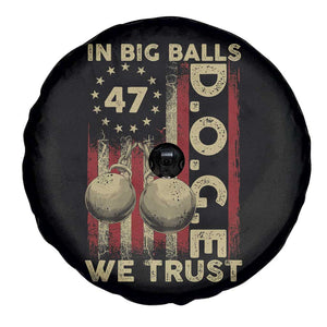 DOGE In Big Balls We Trust 2025 Spare Tire Cover Vintage Betsy Ross Flag TS11 Print Your Wear