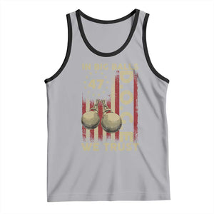 DOGE In Big Balls We Trust 2025 Tank Top Vintage Betsy Ross Flag TS11 Athletic Heather Black Print Your Wear