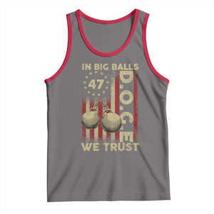 DOGE In Big Balls We Trust 2025 Tank Top Vintage Betsy Ross Flag TS11 Deep Heather Red Print Your Wear