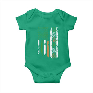 Funny Irish American Vintage Shamrock Flag Baby Onesie TS11 Irish Green Print Your Wear