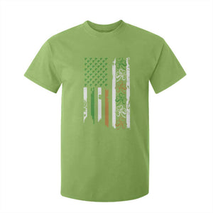 Funny Irish American Vintage Shamrock Flag T Shirt For Kid TS11 Lime Print Your Wear