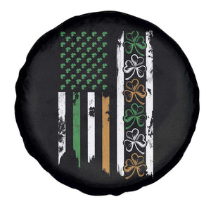 Funny Irish American Vintage Shamrock Flag Spare Tire Cover TS11 Print Your Wear