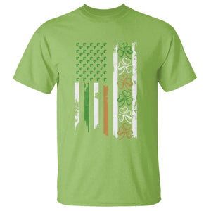 Funny Irish American Vintage Shamrock Flag T Shirt TS11 Lime Print Your Wear
