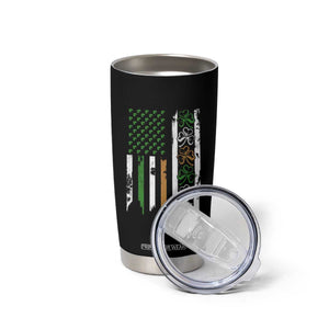Funny Irish American Vintage Shamrock Flag Tumbler Cup TS11 Print Your Wear