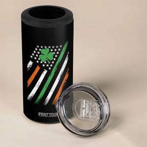 Funny Irish American Flag Shamrock 4 in 1 Can Cooler Tumbler TS11 Print Your Wear