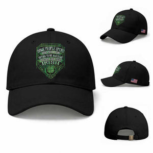 Funny Irish Pride Baseball Cap Some People Spend Their Whole Lives Trying To Be Awesome Others Are Born Irish TS11 Baseball Cap Universal Fit Black Print Your Wear