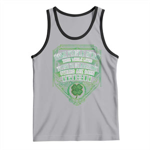 Funny Irish Pride Tank Top Some People Spend Their Whole Lives Trying To Be Awesome Others Are Born Irish TS11 Athletic Heather Black Print Your Wear
