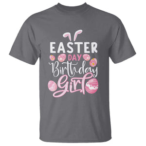 Funny Easter Day Birthday Girl T Shirt Born On Easter Day Eggs TS11 Charcoal Print Your Wear