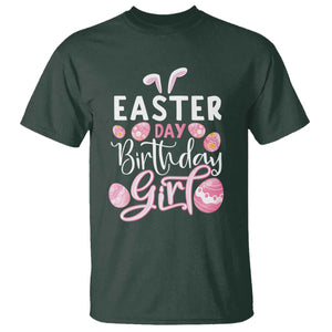 Funny Easter Day Birthday Girl T Shirt Born On Easter Day Eggs TS11 Dark Forest Green Print Your Wear