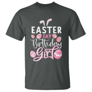 Funny Easter Day Birthday Girl T Shirt Born On Easter Day Eggs TS11 Dark Heather Print Your Wear