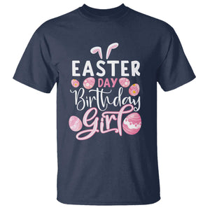 Funny Easter Day Birthday Girl T Shirt Born On Easter Day Eggs TS11 Navy Print Your Wear
