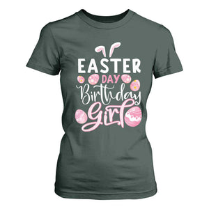 Funny Easter Day Birthday Girl T Shirt For Women Born On Easter Day Eggs TS11 Dark Forest Green Print Your Wear