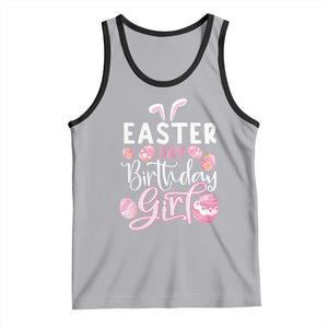 Funny Easter Day Birthday Girl Tank Top Born On Easter Day Eggs TS11 Athletic Heather Black Print Your Wear