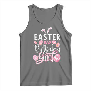 Funny Easter Day Birthday Girl Tank Top Born On Easter Day Eggs TS11 Black Heather Print Your Wear
