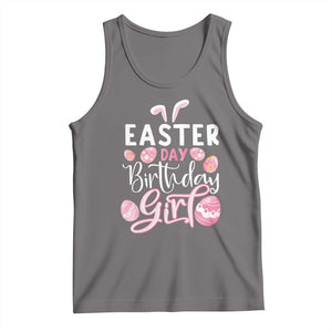 Funny Easter Day Birthday Girl Tank Top Born On Easter Day Eggs TS11 Deep Heather Print Your Wear