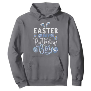 Funny Easter Day Birthday Boy Hoodie Born On Easter Day Eggs TS11 Charcoal Print Your Wear