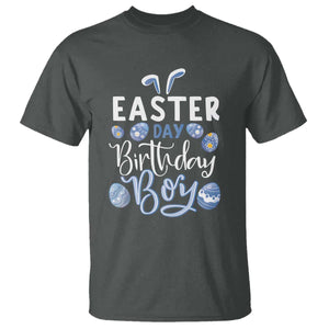 Funny Easter Day Birthday Boy T Shirt Born On Easter Day Eggs TS11 Dark Heather Print Your Wear